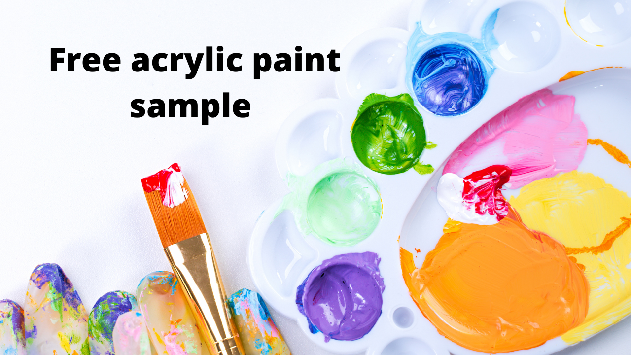 free acrylic paint sample