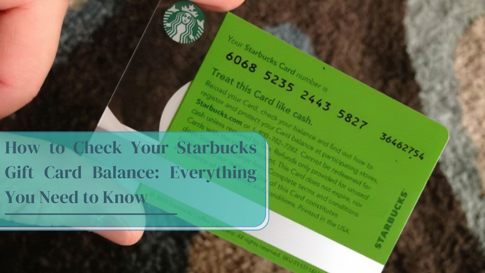 Starbuck Gift Card Balance