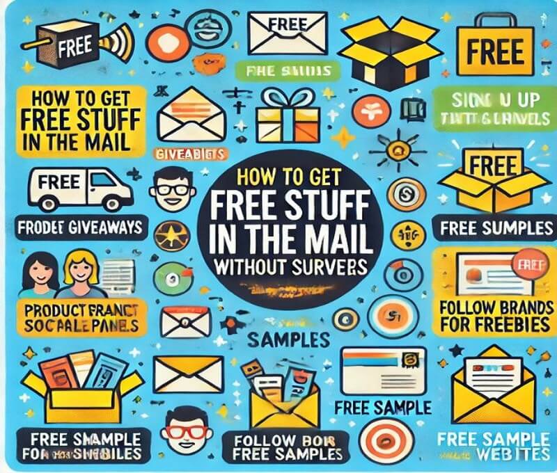 How to get free stuff in the mail without surveys